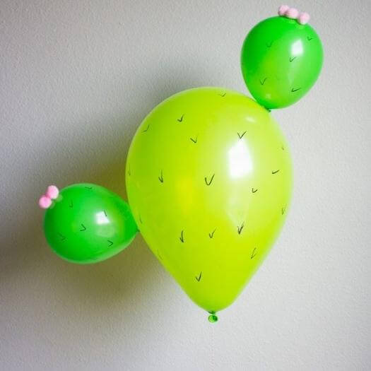 Cactus Balloon Mexican Mothers Day DIY Homemade Crafting Gift Ideas Inspiration How To Make Tutorials Recipes Gifts To Make