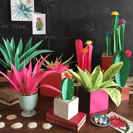 Paper Plants Mexican Mothers Day DIY Homemade Crafting Gift Ideas Inspiration How To Make Tutorials Recipes Gifts To Make