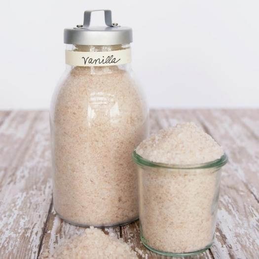 Vanilla Bath Salts Best Friend Mothers Day DIY Homemade Crafting Gift Ideas Inspiration How To Make Tutorials Recipes Gifts To Make