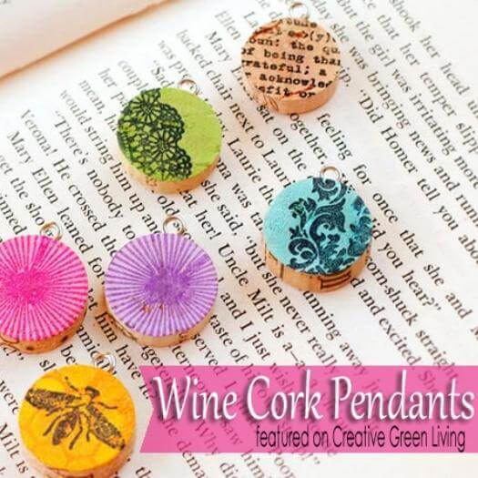 Wine Cork Pendants Sister Mothers Day DIY Homemade Crafting Gift Ideas Inspiration How To Make Tutorials Recipes Gifts To Make