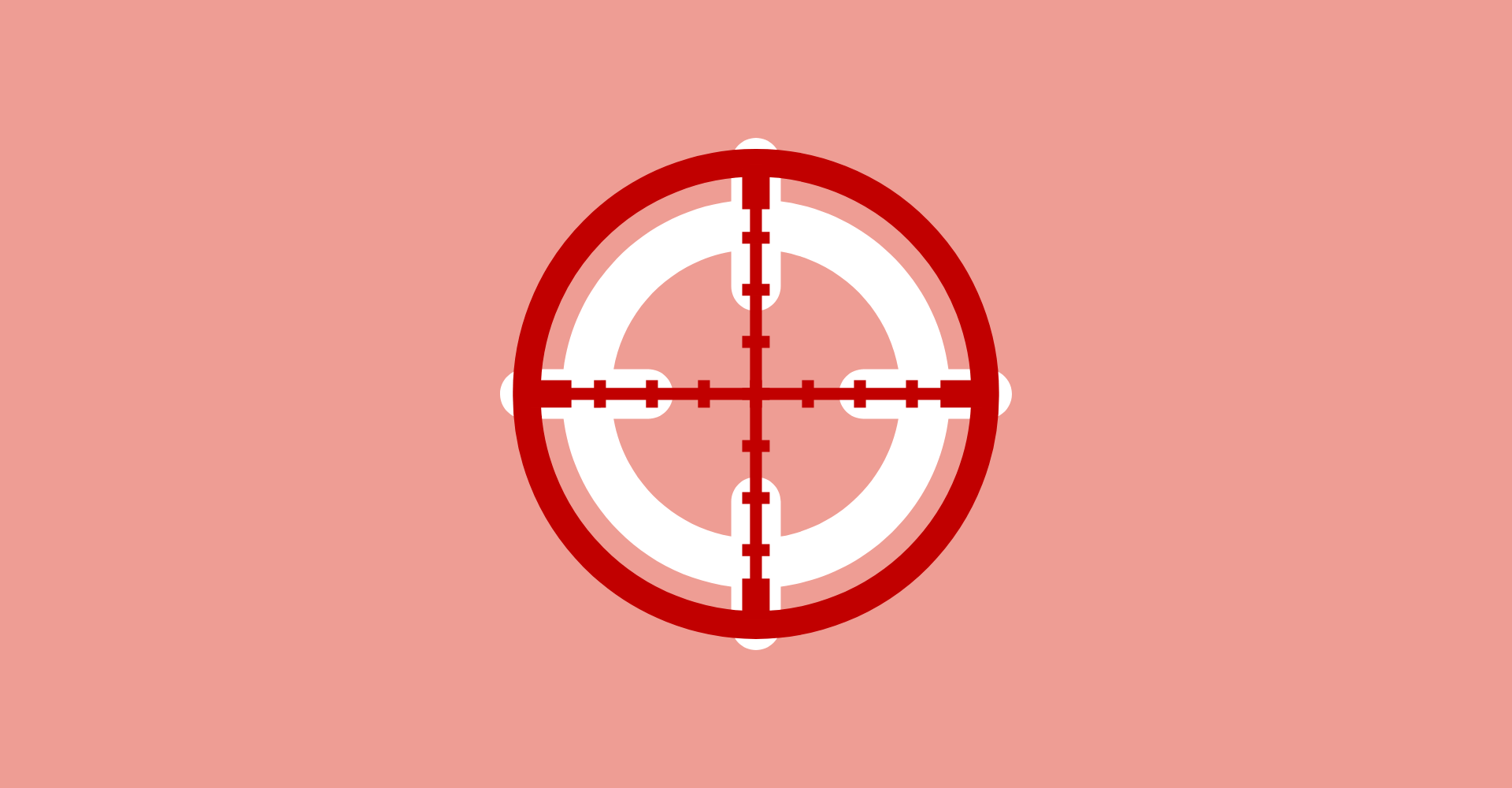 illustrated bullseye on redbackground for gifts for gun lovers article